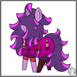 Size: 2000x2000 | Tagged: safe, artist:dice-warwick, oc, oc only, oc:fizzy fusion pop, pony, unicorn, fallout equestria, boots, clothes, female, hair over eyes, high res, highlights, jumpsuit, long mane, long tail, mare, messy mane, pocket, shoes, simple background, solo, sparkle-cola, tail, transparent background