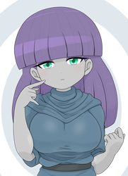 Size: 1574x2173 | Tagged: safe, artist:batipin, maud pie, human, equestria girls, g4, big breasts, breasts, busty maud pie, female, looking at you, solo