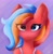 Size: 1772x1795 | Tagged: safe, artist:gaffy, oc, oc:gaffy, pegasus, pony, bust, cheek fluff, ear fluff, heterochromia, pegasus oc, portrait