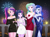 Size: 1125x825 | Tagged: safe, artist:riouku, dean cadance, princess cadance, princess celestia, princess luna, principal celestia, twilight sparkle, vice principal luna, human, equestria girls, g4, 2024, alcohol, alicorn tetrarchy, alternate hairstyle, bracelet, champagne, champagne glass, choker, clothes, commission, cute, cutedance, cutelestia, dress, ear piercing, earring, elegant, eyeshadow, female, fireworks, group, happy new year, happy new year 2024, holiday, jewelry, lipstick, lunabetes, makeup, nail polish, necklace, new year, night, piercing, ponytail, quartet, royal sisters, siblings, sisters, sisters-in-law, twiabetes, twilight sparkle (alicorn), wine