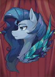 Size: 2893x4093 | Tagged: artist needed, source needed, safe, oc, oc:ray frok, earth pony, pony, bust, profile, solo