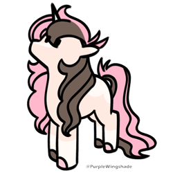 Size: 3000x3000 | Tagged: safe, artist:purple wingshade, oc, oc only, oc:sweet bun, pony, unicorn, coat markings, cute, female, high res, mare, multicolored hair, simple background, small, socks (coat markings), solo, transparent background