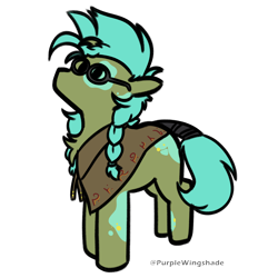Size: 3000x3000 | Tagged: safe, artist:purple wingshade, oc, oc only, oc:garden shine, pony, unicorn, braid, cape, chest fluff, clothes, female, floppy horn, glasses, high res, horn, mare, simple background, solo, spots, transparent background