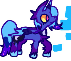 Size: 1137x973 | Tagged: safe, artist:ponyenjoer, princess luna, alicorn, pony, g4, simple background, solo, white background