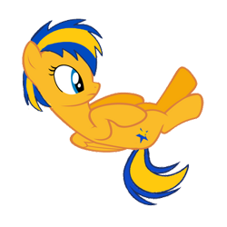 Size: 400x400 | Tagged: safe, artist:mlpfan3991, oc, oc only, oc:flare spark, pegasus, g4, female, lying down, prone, simple background, solo, transparent background