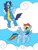 Size: 720x960 | Tagged: safe, artist:dasher666, artist:fuutachimaru, edit, rainbow dash, soarin', pegasus, pony, g4, clothes, female, male, ship:soarindash, shipping, stallion, straight, uniform, wonderbolts uniform