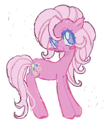 Size: 600x672 | Tagged: safe, artist:dddddaxie998839, pinkie pie (g3), earth pony, pony, g3, simple background, solo, white background