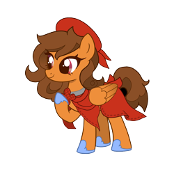 Size: 2362x2362 | Tagged: artist needed, safe, oc, oc only, oc:suran, pegasus, pony, 2024 community collab, derpibooru community collaboration, brown hair, brown mane, brown tail, clothes, female, hat, high res, hoof shoes, mare, robe, simple background, solo, tail, transparent background, wings