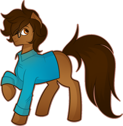 Size: 2451x2514 | Tagged: safe, artist:vatutina, oc, oc only, oc:revol sparks, earth pony, pony, 2024 community collab, derpibooru community collaboration, adult blank flank, blank flank, clothes, glasses, high res, simple background, solo, transparent background