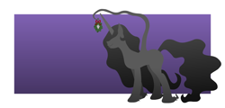 Size: 1920x920 | Tagged: safe, artist:nopony-ask-mclovin, oc, oc only, oc:anonlestia, alicorn, pony, female, gradient background, mare, mistletoe, passepartout, solo, tentacles