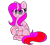 Size: 2048x1824 | Tagged: safe, artist:kittyrosie, oc, oc only, oc:pepto, oc:pepto bismol, alicorn, pony, 2024 community collab, derpibooru community collaboration, female, glasses, mare, simple background, sitting, solo, transparent background