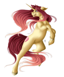 Size: 1800x2160 | Tagged: safe, artist:crazyaniknowit, oc, pony, unicorn, female, lacrimal caruncle, mare, open mouth, sidemouth, simple background, solo, transparent background