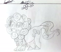 Size: 2372x2020 | Tagged: safe, artist:elidiotadelaesquina, pinkie pie, hybrid, g4, fu, high res, solo, traditional art