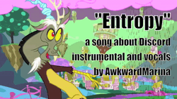 Size: 1280x720 | Tagged: safe, artist:awkwardmarina, discord, draconequus, g4, 2014, animated, artifact, brony history, brony music, downloadable, downloadable content, link in description, lyrics in the description, male, music, nostalgia, old art, old video, solo, sound, video, webm, youtube, youtube link, youtube thumbnail, youtube video