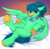 Size: 5096x5000 | Tagged: safe, artist:kanaeshka, oc, oc:crystal rain, hippogriff, beak, bedroom eyes, bedsheets, bell, bell collar, blushing, chest fluff, claws, collar, commission, crossed legs, cute, female, fluffy, folded wings, frog (hoof), hippogriff oc, hooves, looking at you, lying down, ponytail, raised hoof, simple background, solo, underhoof, wings