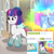 Size: 1080x1080 | Tagged: safe, edit, edited screencap, screencap, cassette jam, dahlia, hitch trailblazer, luminous dazzle, misty brightdawn, party favor, pipp petals, queen haven, rufus, sunny starscout, earth pony, pegasus, pony, unicorn, derpibooru, g5, icy prints, my little pony: tell your tale, spoiler:g5, spoiler:my little pony: tell your tale, spoiler:tyts02e01, bag, blue mane, blue tail, caption, closed mouth, comments, cute, door, eyes open, female, handbag, happy, headphones, horn, icon, image macro, levitation, magic, male, mare, message, meta, name, phone, purple mane, purple tail, rebirth misty, shadow, shiny hooves, solo, stallion, stars, tail, telekinesis, text, unicorn horn, upvote, walking, white body, window