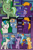 Size: 1920x2948 | Tagged: safe, artist:alexdti, applejack, rainbow dash, twilight sparkle, oc, oc:brainstorm (alexdti), oc:purple creativity, oc:screwpine caprice, oc:star logic, alicorn, pegasus, pony, unicorn, comic:quest for friendship retold, g4, blushing, female, library, male, mare, stallion, twilight sparkle (alicorn), twilight's castle, twilight's castle library