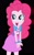 Size: 677x1080 | Tagged: safe, artist:petrmhd, pinkie pie, human, equestria girls, g4, black background, clothes, female, simple background, solo