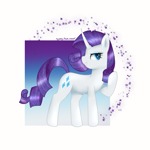Size: 3000x3000 | Tagged: safe, artist:aasuri-art, rarity, pony, unicorn, g4, glowing, glowing eyes, glowing mane, high res, horn, simple background, solo, sparkles, white background