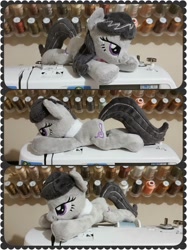 Size: 830x1107 | Tagged: safe, artist:dawning love, octavia melody, earth pony, pony, g4, irl, lying down, photo, plushie, prone, solo