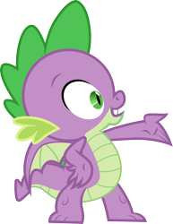 Size: 2314x3000 | Tagged: safe, artist:cloudy glow, spike, dragon, g4, sparkle's seven, .ai available, high res, male, simple background, solo, transparent background, vector, winged spike, wings