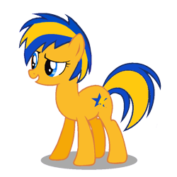 Size: 764x764 | Tagged: safe, artist:mlpfan3991, oc, oc only, oc:flare spark, earth pony, pony, g4, female, race swap, simple background, solo, transparent background