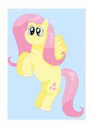 Size: 2480x3508 | Tagged: safe, artist:redfire-pony, fluttershy, pegasus, pony, g4, female, flying, mare, solo