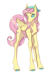 Size: 884x1240 | Tagged: safe, artist:sainthorse, fluttershy, pegasus, pony, g4, hat, looking at you, solo, transparent background