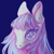 Size: 1240x1240 | Tagged: safe, artist:sainthorse, maud pie, earth pony, pony, g4, blue background, bust, looking at you, simple background, solo