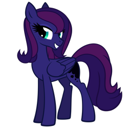 Size: 1406x1406 | Tagged: safe, artist:the smiling pony, oc, oc only, oc:lunnaya stasya, pegasus, pony, 2024 community collab, derpibooru community collaboration, g4, .svg available, folded wings, looking at you, not luna, pegasus oc, simple background, solo, svg, transparent background, vector, wings