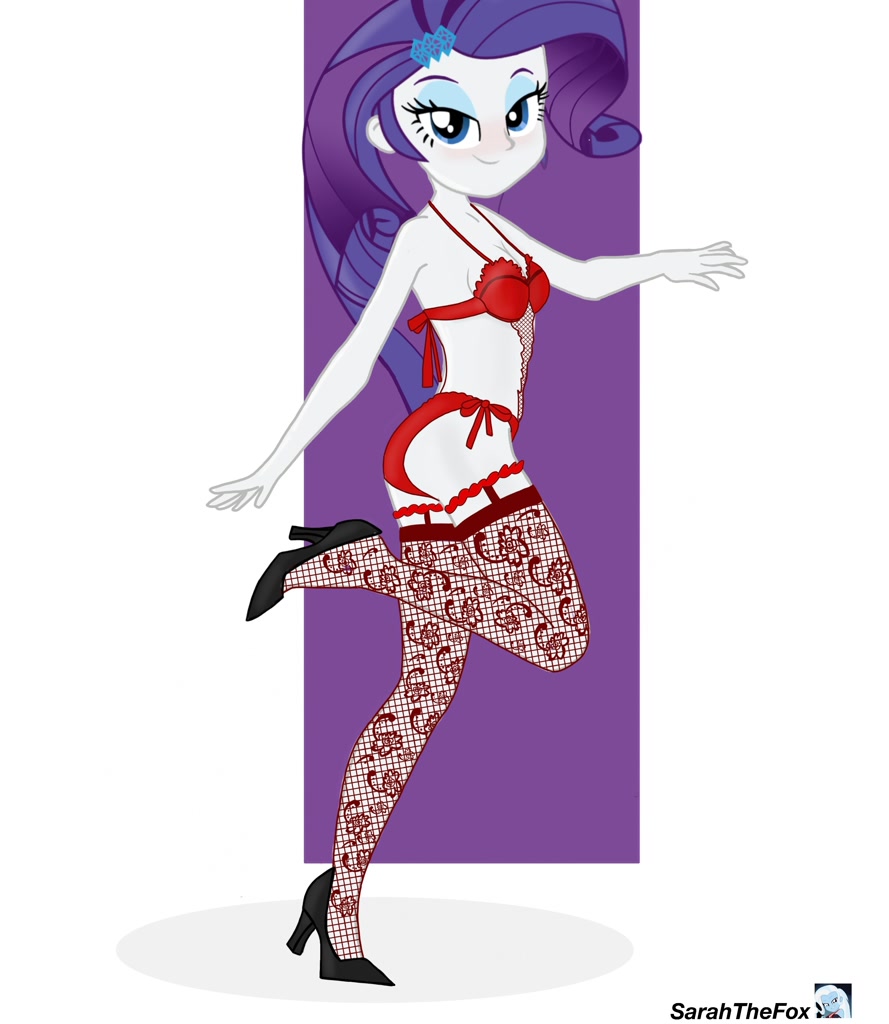 Suggestive Artist Sarahthefox Rarity Equestria Girls