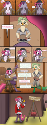 Size: 3000x8000 | Tagged: safe, artist:mightyshockwave, captain celaeno, oc, oc:rib, bird, parrot, g4, charity, christmas, clothes, comic, costume, hearth's warming, holiday, parrot oc, santa costume