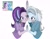 Size: 1585x1232 | Tagged: safe, artist:m09160, starlight glimmer, trixie, human, pony, unicorn, equestria girls, g4, road to friendship, blushing, clothes, duo, duo female, equestria girls interpretation, female, holding hands, hoodie, looking at each other, looking at someone, mare, scene interpretation, screencap reference, simple background, smiling, smiling at each other, white background