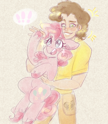 Size: 3072x3500 | Tagged: safe, artist:mimiporcellini, cheese sandwich, pinkie pie, earth pony, human, g4, female, humanized, male, ship:cheesepie, shipping, straight