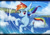 Size: 3508x2480 | Tagged: safe, artist:neoshrek, rainbow dash, pegasus, pony, g4, female, flying, grin, mare, ocean, smiling, water