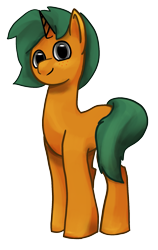 Size: 1151x1820 | Tagged: safe, artist:slabs37, oc, oc only, oc:ogie, pony, unicorn, looking at you, simple background, smiling, solo, transparent background