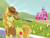 Size: 2160x1620 | Tagged: safe, artist:cursed soul, braeburn, earth pony, pony, g4, apple, applejack's barn, corn, corn stalks, farm, food, lidded eyes, looking at you, male, solo, sparkles, stallion