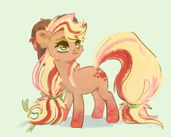 Size: 2560x2048 | Tagged: safe, artist:colorbrush, applejack, earth pony, pony, g4, chest fluff, cute, ear fluff, jackabetes, rainbow power, solo