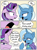 Size: 2096x2850 | Tagged: safe, artist:icey, starlight glimmer, trixie, pony, unicorn, g4, brooch, cape, clothes, comic, cross-popping veins, dialogue, duo, emanata, eyebrows, female, inconvenient trixie, jewelry, lidded eyes, looking away, mare, open mouth, open smile, raised eyebrow, scrunchy face, smiling, smug, speech bubble, starlight glimmer is not amused, thought bubble, trixie's brooch, trixie's cape, unamused, yelling
