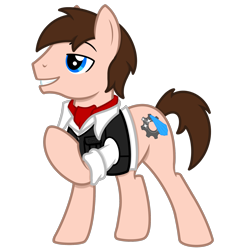 Size: 2048x2048 | Tagged: safe, artist:awgear, oc, oc only, oc:polished gear, earth pony, pony, 2024 community collab, derpibooru community collaboration, clothes, male, simple background, solo, transparent background