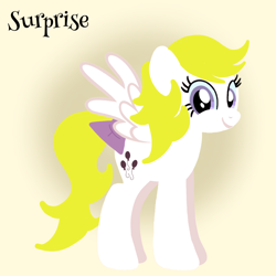 Size: 1400x1400 | Tagged: safe, artist:mlplary6, surprise, pegasus, pony, g1, bow, female, looking at you, mare, smiling, smiling at you