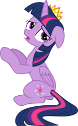 Size: 3000x4801 | Tagged: safe, artist:cloudy glow, twilight sparkle, alicorn, pony, g4, season 4, twilight's kingdom, .ai available, crown, cute, female, floppy ears, jewelry, mare, open mouth, regalia, sad, sadorable, simple background, solo, transparent background, twiabetes, twilight sparkle (alicorn), vector, you'll play your part