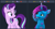 Size: 515x279 | Tagged: safe, artist:andoanimalia, edit, edited screencap, screencap, misty brightdawn, starlight glimmer, pony, unicorn, derpibooru, g4, g5, my little pony: friendship is magic, my little pony: make your mark, my little pony: make your mark chapter 6, secrets of starlight, to change a changeling, spoiler:g5, background removed, female, juxtaposition, juxtaposition win, looking at each other, looking at someone, mare, meme, meta, misty and her 3rd heroine, open mouth, open smile, rebirth misty, smiling