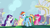 Size: 1280x720 | Tagged: safe, screencap, applejack, fluttershy, pinkie pie, rainbow dash, rarity, spike, twilight sparkle, earth pony, pony, g4, princess twilight sparkle (episode), mane seven, mane six