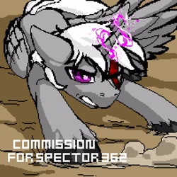 Size: 1600x1600 | Tagged: safe, alicorn, pony, commission, pixel art, solo