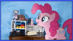 Size: 1600x900 | Tagged: safe, ai assisted, ai content, pinkie pie, earth pony, pony, g4, ai cover, ai voice, animated, female, mare, music, open mouth, open smile, scott the woz, smiling, so-vits-svc, solo, sound, video, webm