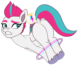 Size: 2387x1975 | Tagged: safe, artist:gmaplay, zipp storm, pegasus, pony, g5, ass up, bondage, butt, cutie mark, cutie mark theft, dock, female, mare, plot, presenting, simple background, solo, tail, tied up, transparent background, zippbutt