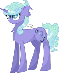 Size: 1329x1640 | Tagged: safe, artist:gallantserver, oc, oc only, oc:aurora, pony, unicorn, concave belly, female, magical lesbian spawn, mare, offspring, parent:starlight glimmer, parent:trixie, parents:startrix, simple background, solo, standing, transparent background