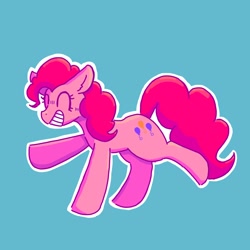 Size: 3000x3000 | Tagged: safe, artist:rylithxd, pinkie pie, earth pony, pony, g4, female, simple background, solo