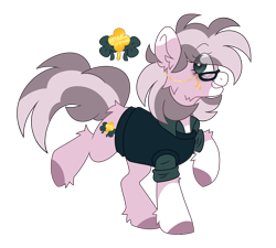 Size: 8563x7705 | Tagged: safe, artist:crazysketch101, oc, oc only, earth pony, pony, clothes, clover, simple background, solo, sweater, sweater vest, transparent background